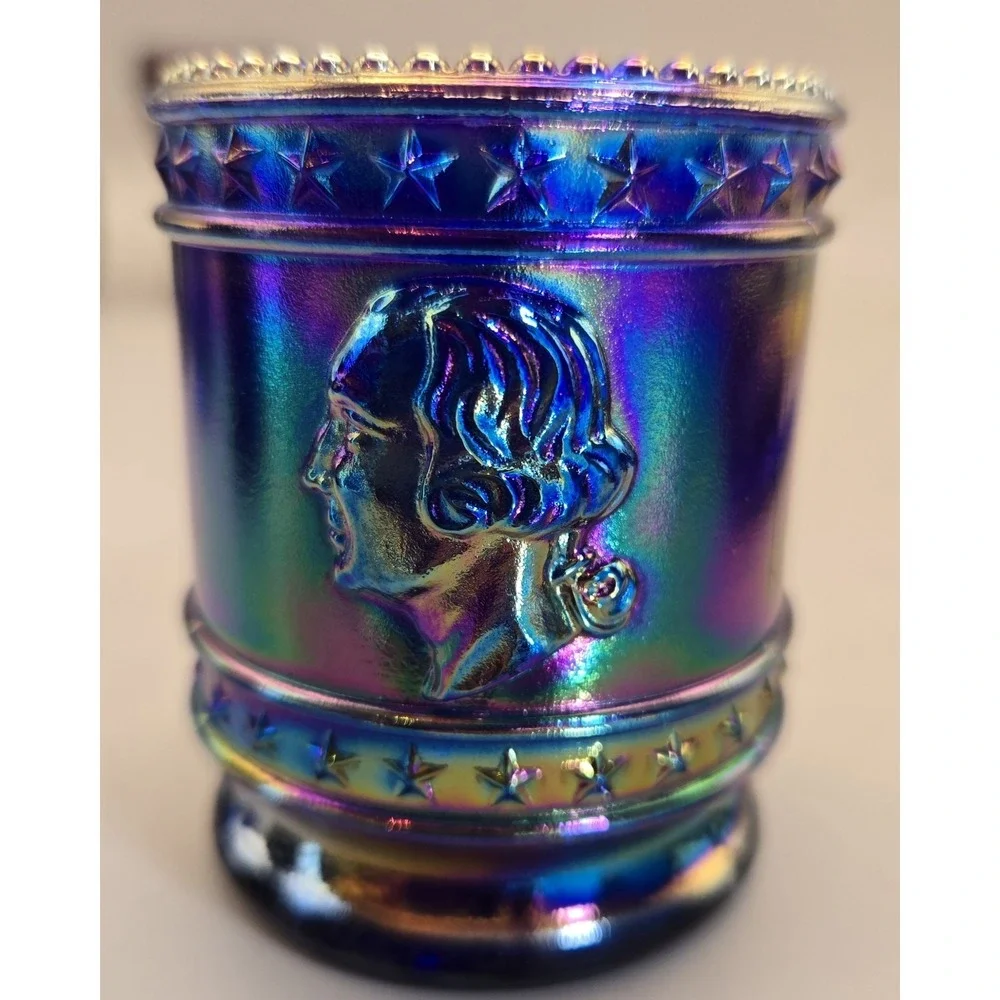 Vintage Toothpic Holder Bicentennial 1776-1976 Indian, Washington, Nixon Images‎